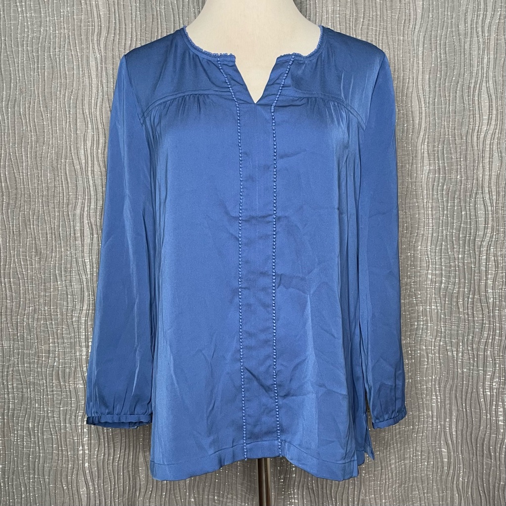 J. Crew Split Neck Top